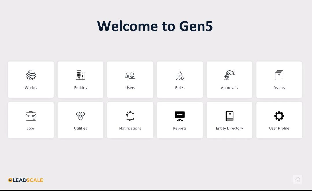 screenshot of LeadScale Engine